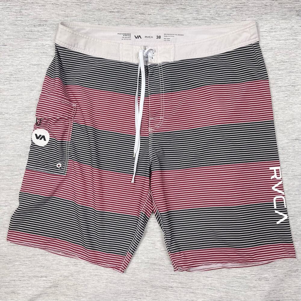 RVCA Civil Stripe 20”‎ Men’s 38 Board Shorts Stretch